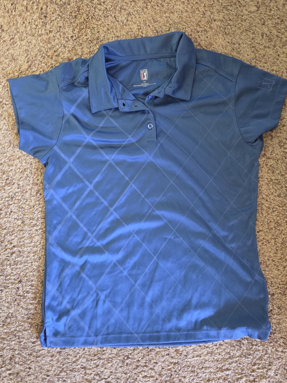 PGA Tour Royal Blue Performance Polo